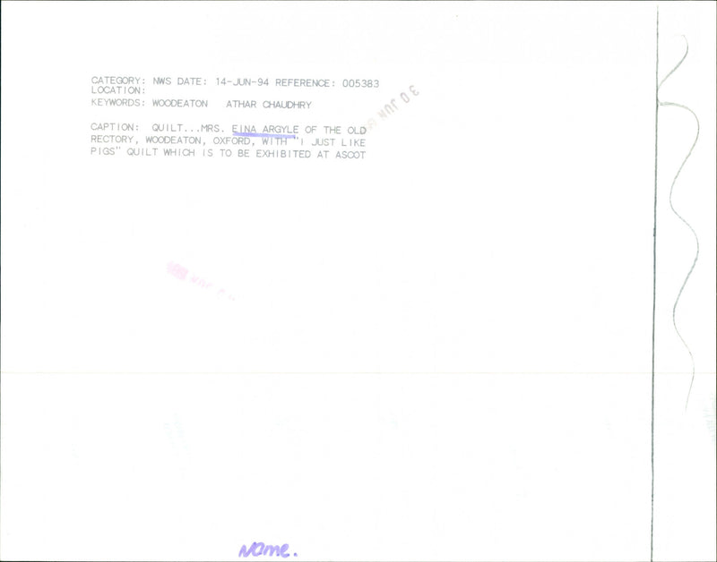 Eina Argyle - Vintage Photograph