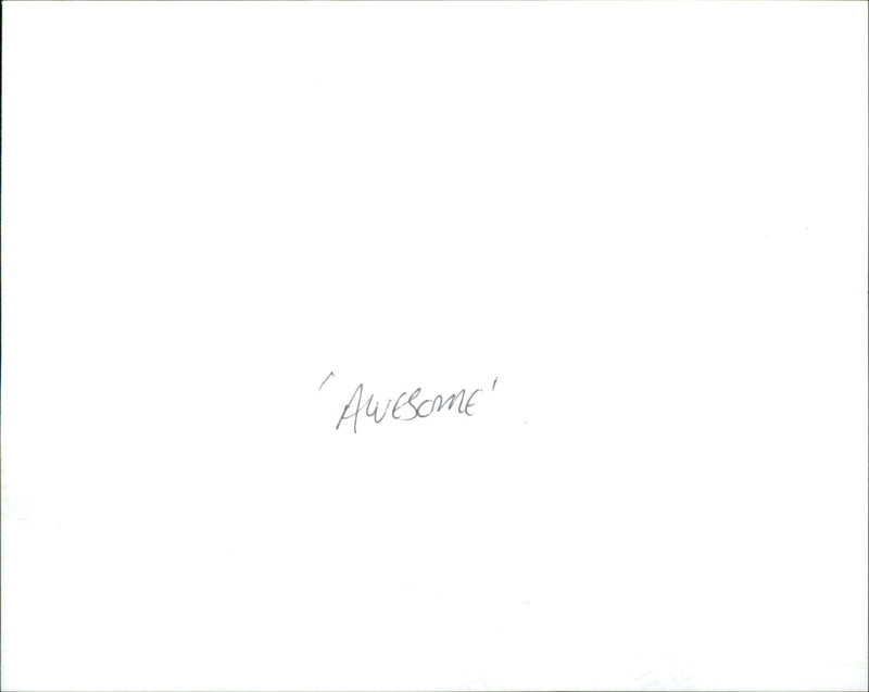 Awesome - Vintage Photograph