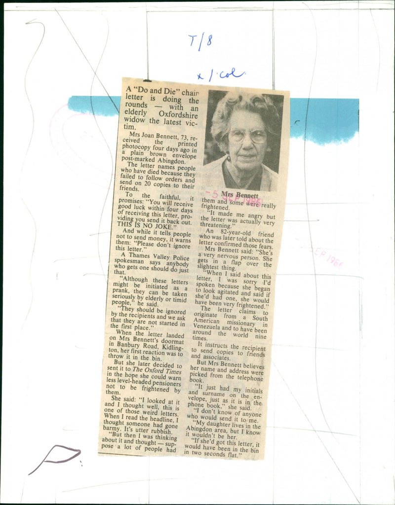 Mrs. Joan Bennett - Vintage Photograph