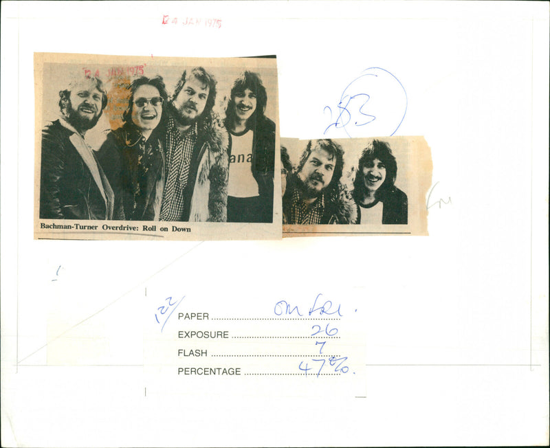 Bachman-Turner Overdrive - Vintage Photograph
