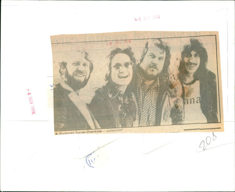 Bachman-Turner Overdrive - Vintage Photograph