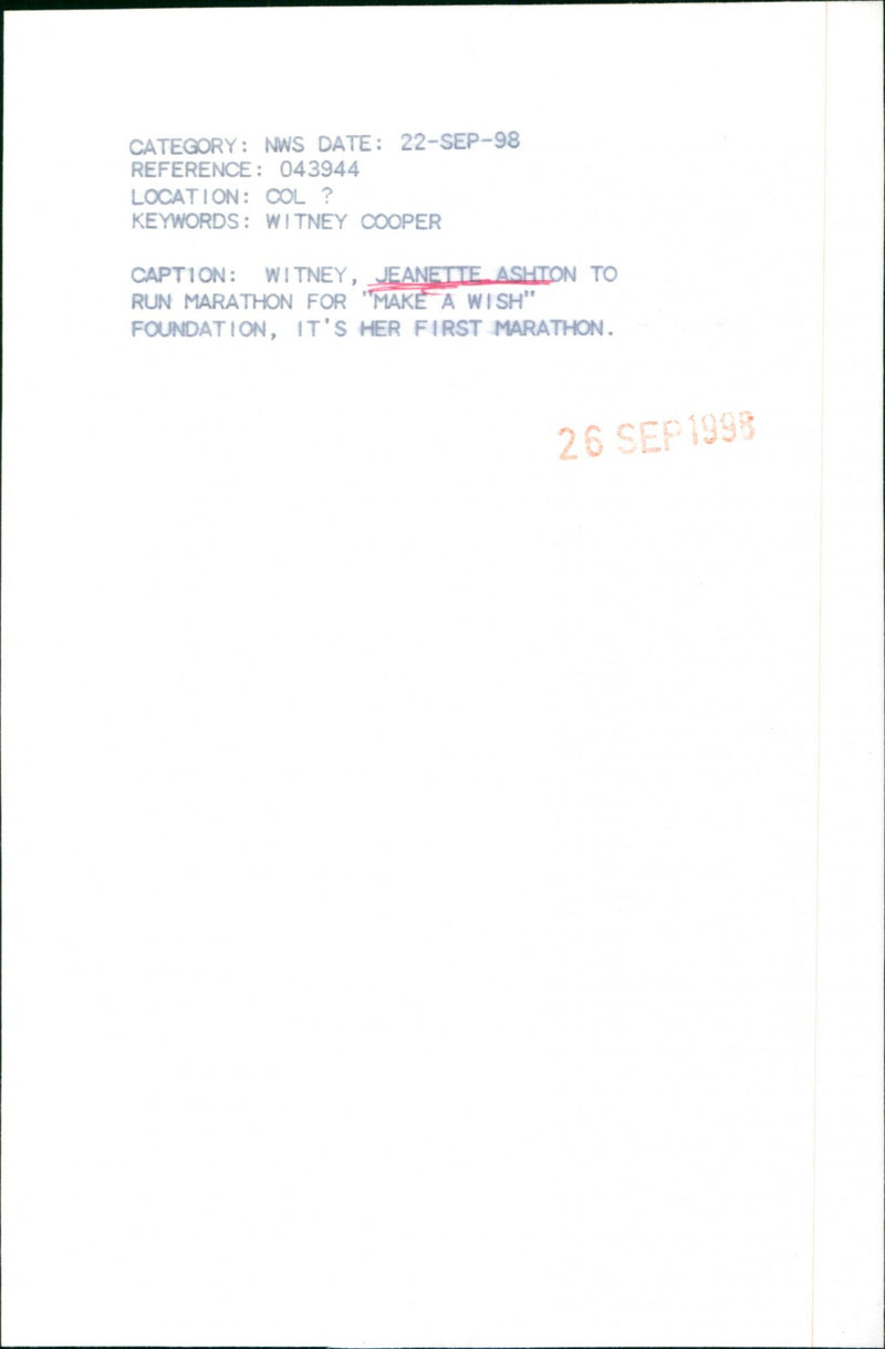 Jeanette Ashton - Vintage Photograph