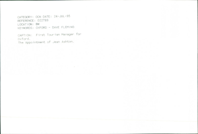 Jean Ashton - Vintage Photograph