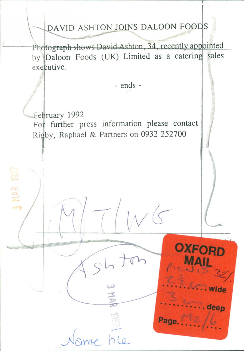 David Ashton - Vintage Photograph