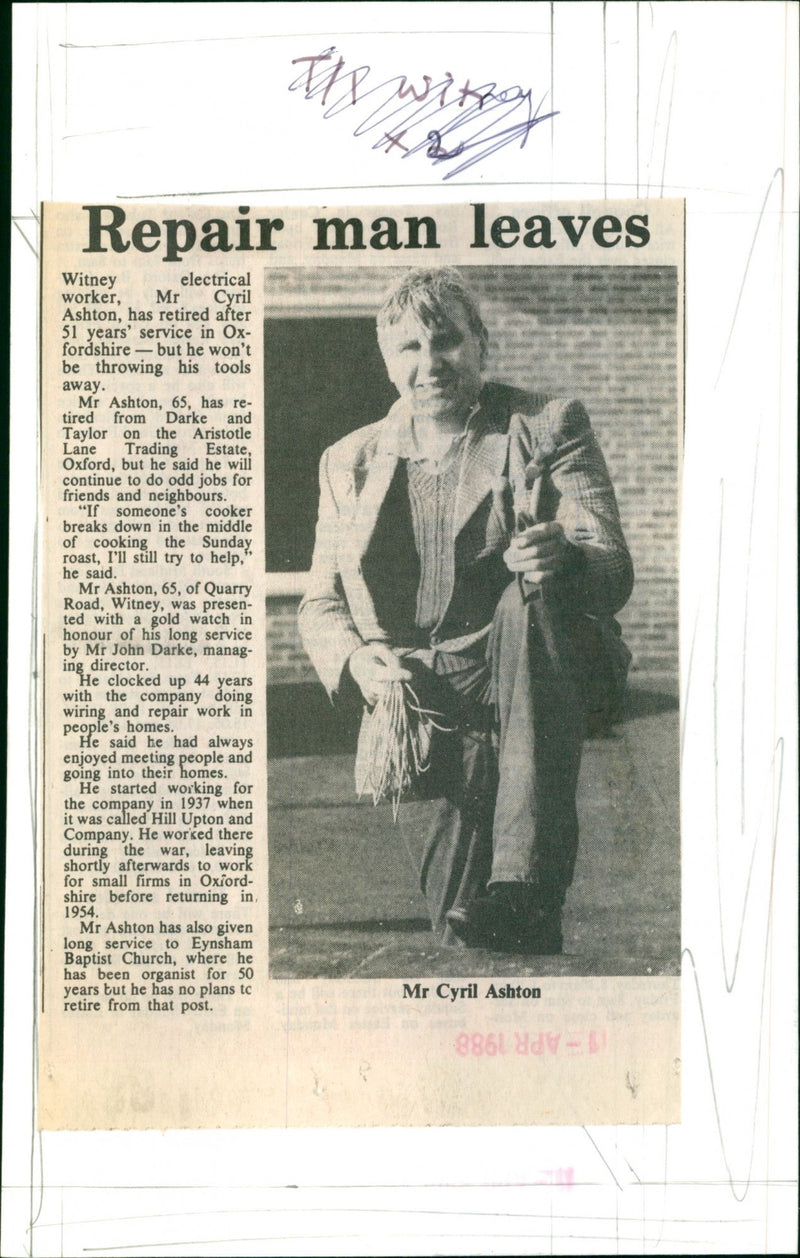 Cyril Ashton - Vintage Photograph