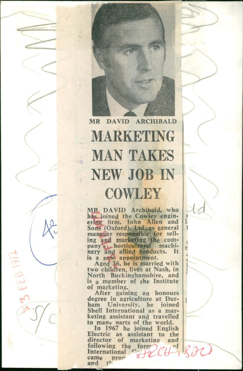 David Archibald - Vintage Photograph