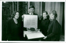 Jane Hanna, Rev. Dr. Ralph Waller, Dr. Rowena Archer, Dr. Lesley Smith (l/r) - Vintage Photograph