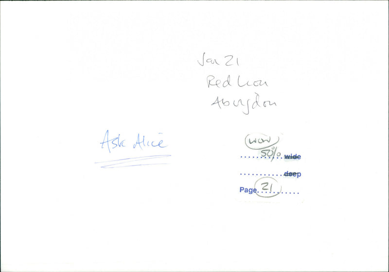 Ash Alice - Vintage Photograph