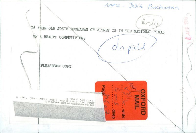 Josie Buchanan - Vintage Photograph