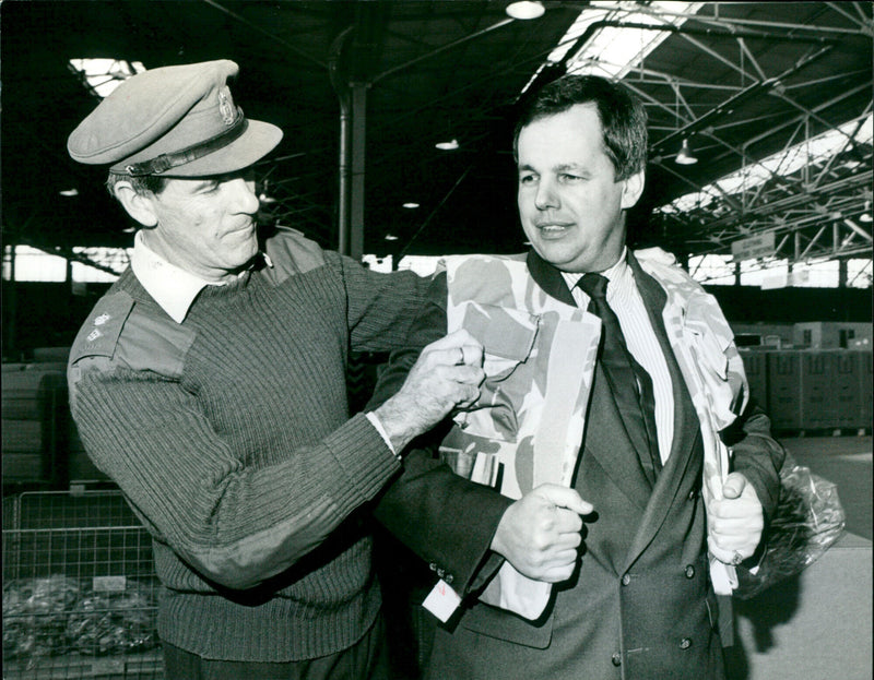 Tony Baldry  and Lt. Col. John Wright - Vintage Photograph