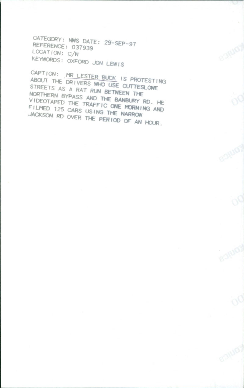 Mr. Lester Buck - Vintage Photograph