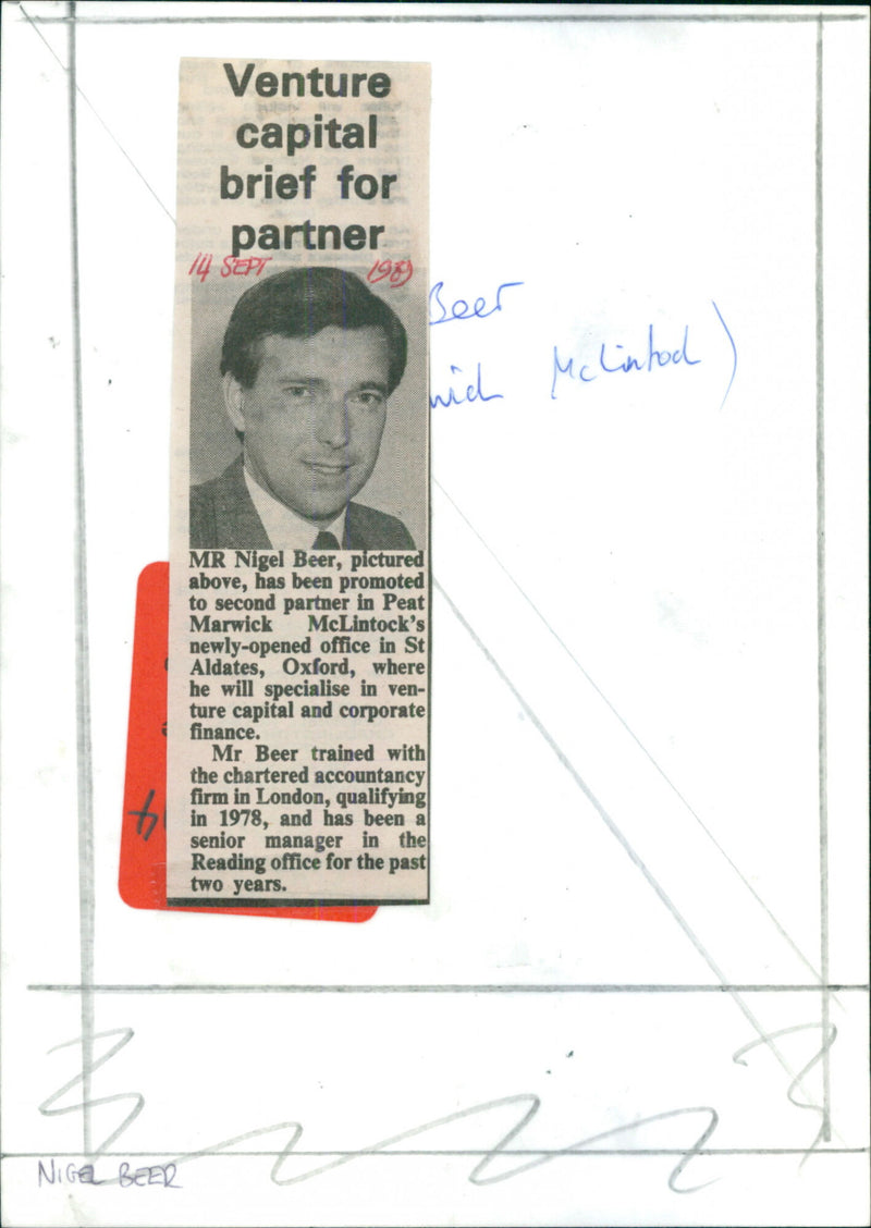 Nigel Beer - Vintage Photograph