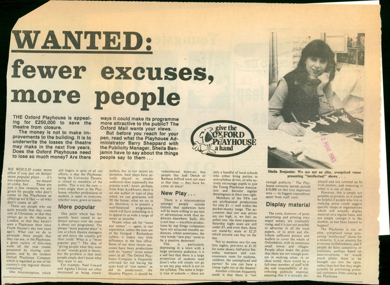 Sheila Benjamin - Vintage Photograph