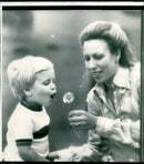 Princess Anne and his son Peter - Vintage Photograph