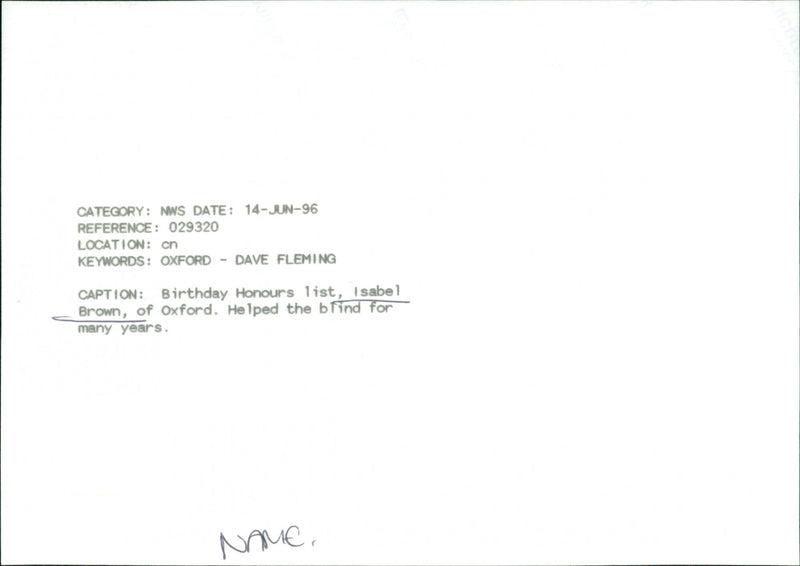 Isabel Brown - Vintage Photograph