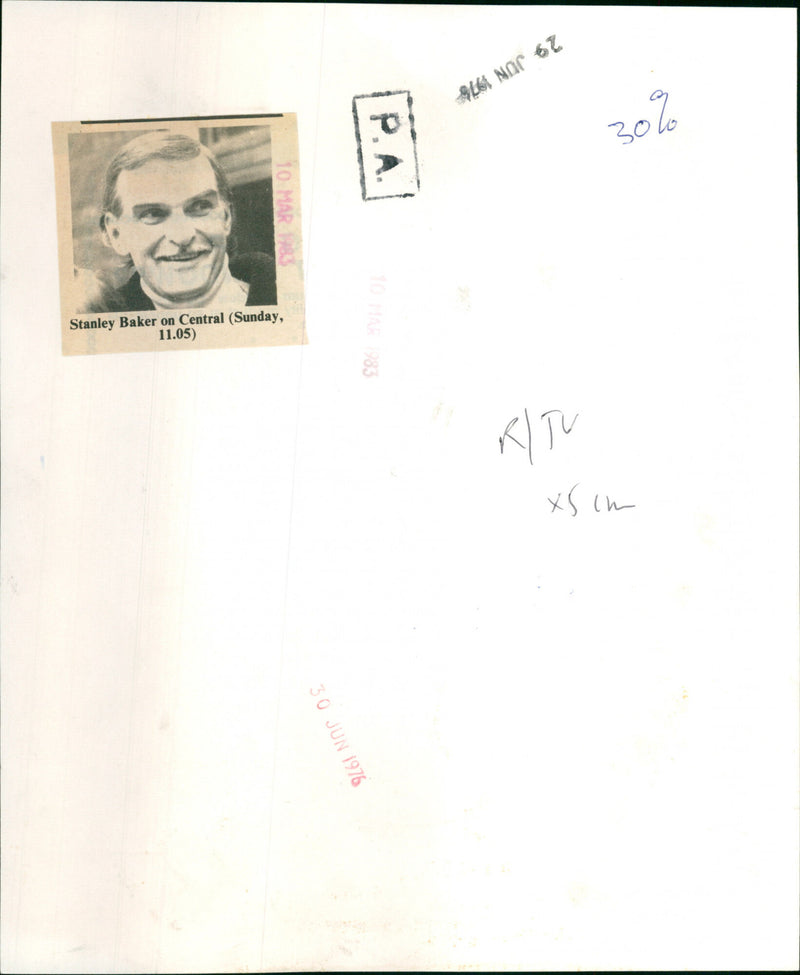 Stanley Baker - Vintage Photograph