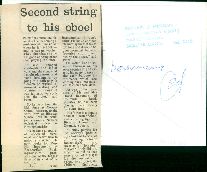 Peter Beaumont - Vintage Photograph