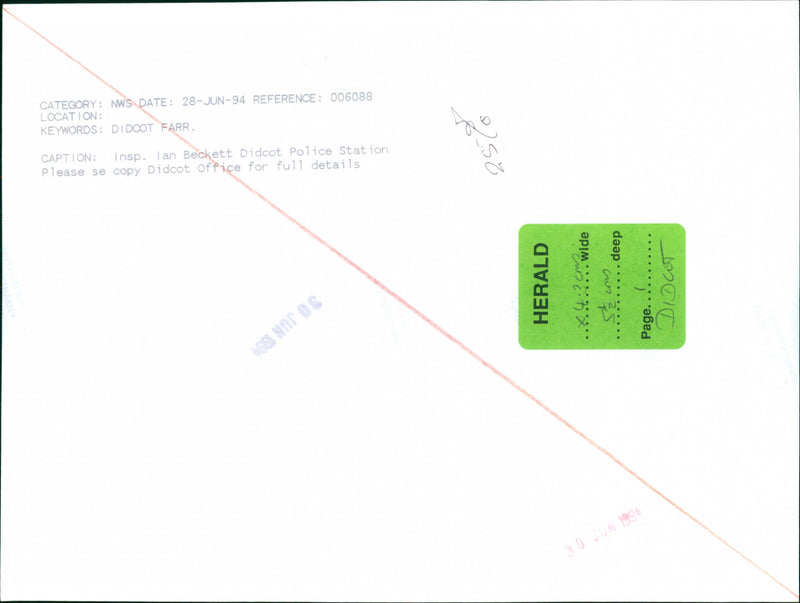 Insp Ian Beckett - Vintage Photograph