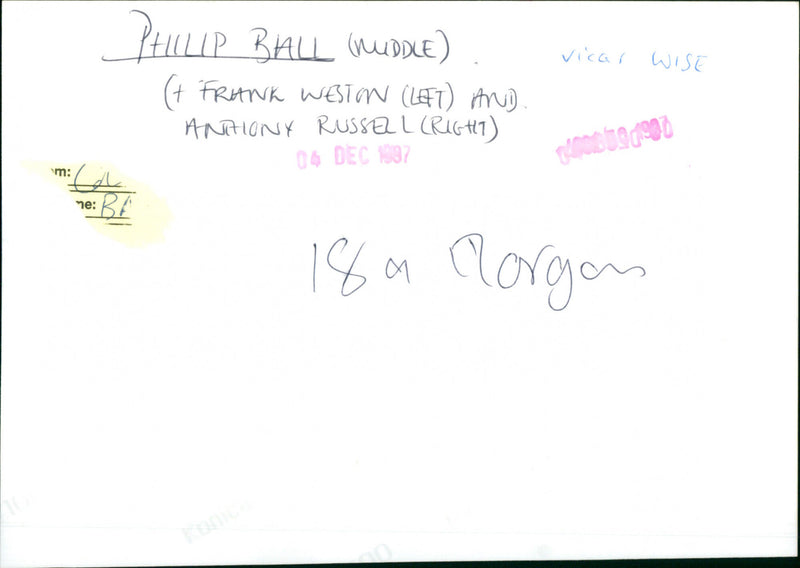 Philip Ball - Vintage Photograph