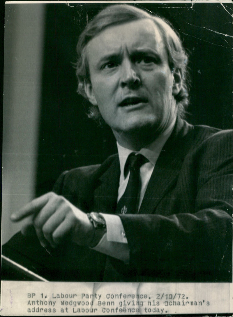 Tony Benn - Vintage Photograph