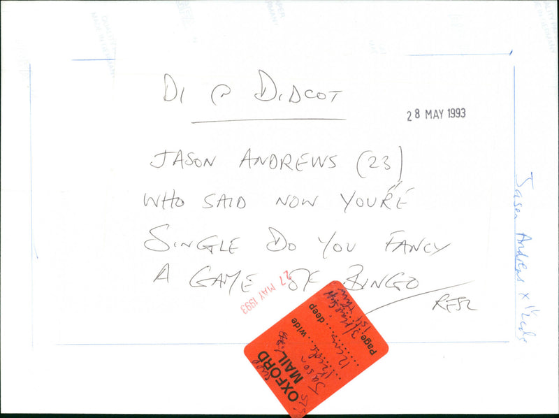 Jason Andrews - Vintage Photograph