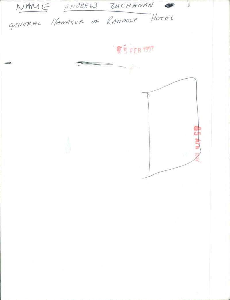 Andrew Buchanan - Vintage Photograph