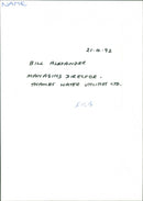 Bill Alexander - Vintage Photograph