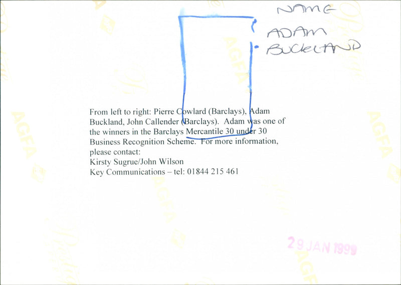 Adam Buckland - Vintage Photograph