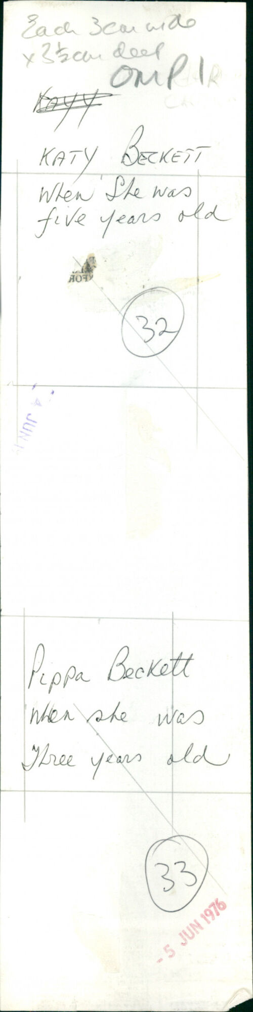 Katy & Pippa Beckett - Vintage Photograph