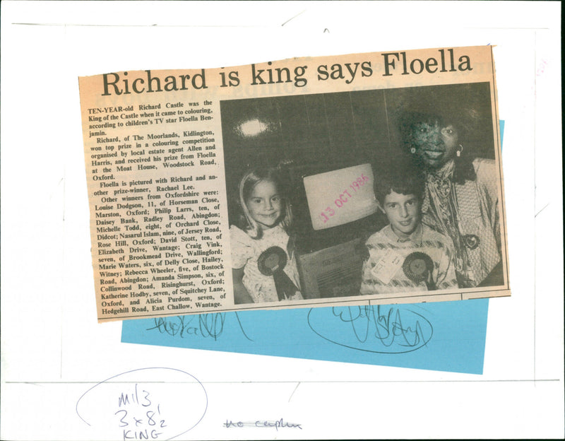 Floella Benjamin, Richard Castle and Rachael Lee - Vintage Photograph