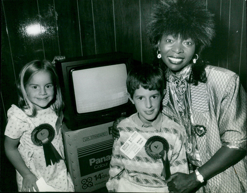 Floella Benjamin, Richard Castle and Rachael Lee - Vintage Photograph