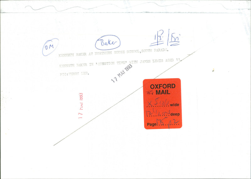 Kenneth Baker - Vintage Photograph