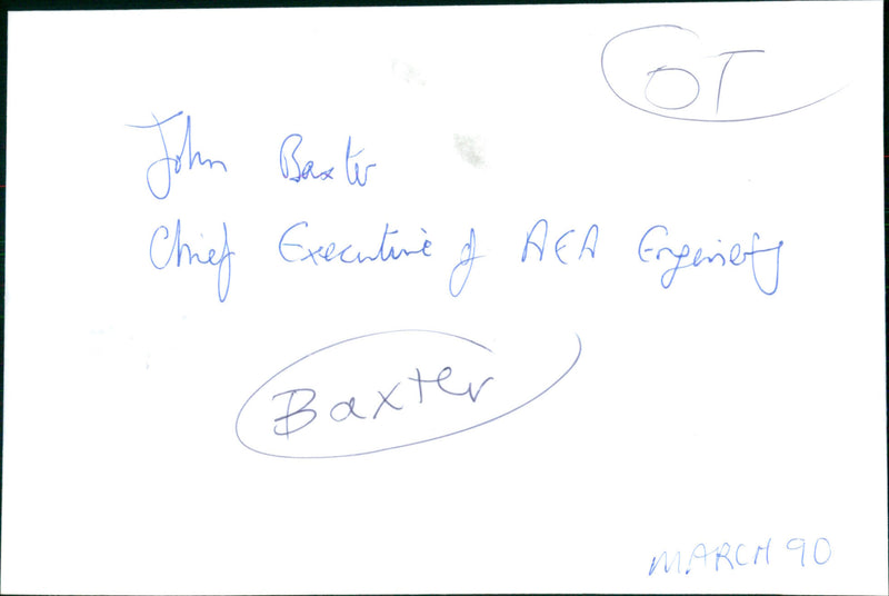 John Baxter - Vintage Photograph