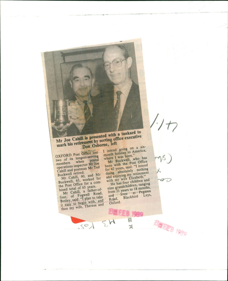 Mr. Joe Cahill - Vintage Photograph