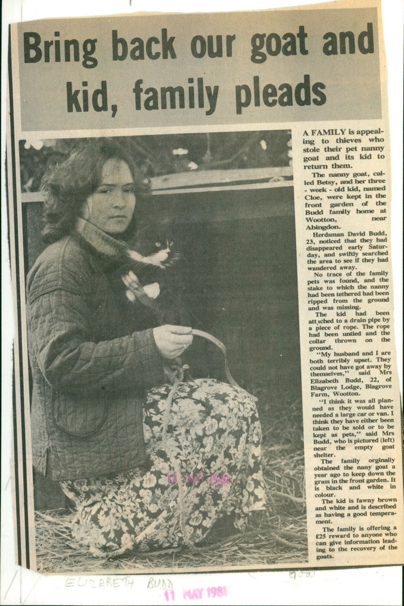 Elizabeth Budd - Vintage Photograph