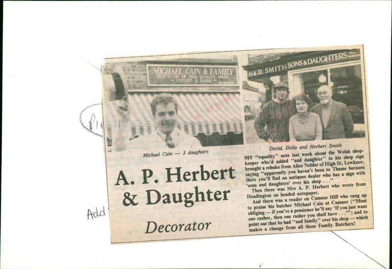 Michael Cain - Vintage Photograph