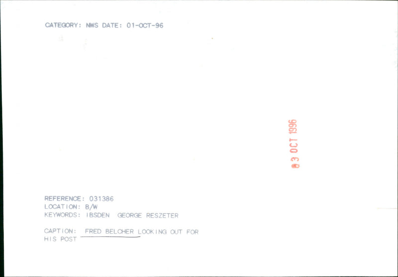 Fred Belcher - Vintage Photograph