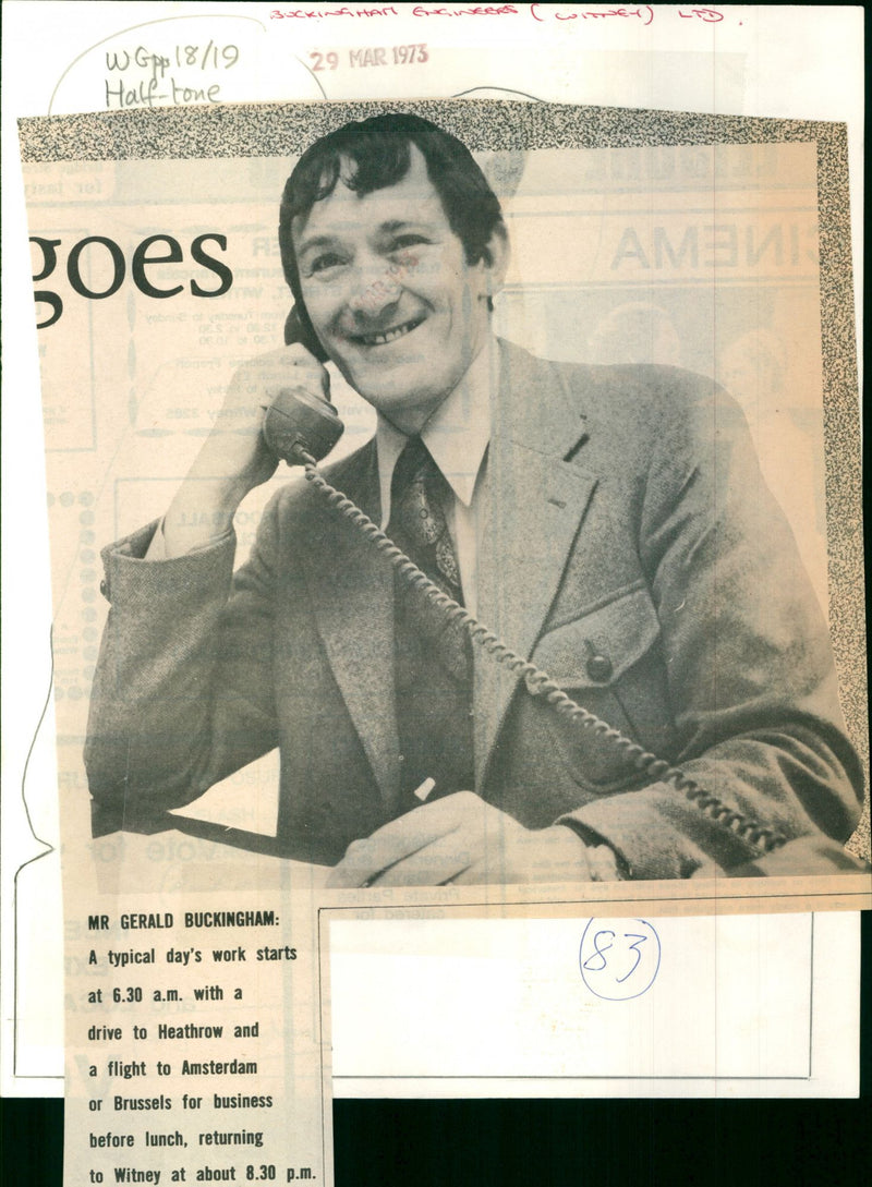 Gerald Buckingham - Vintage Photograph