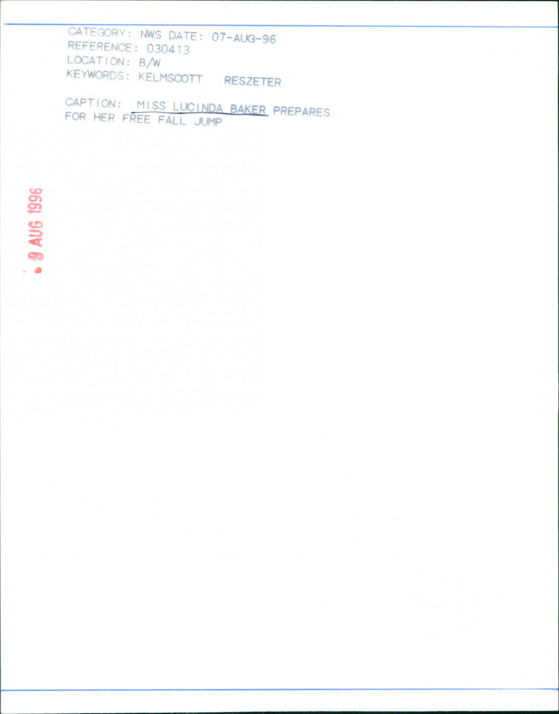 Lucinda Baker - Vintage Photograph