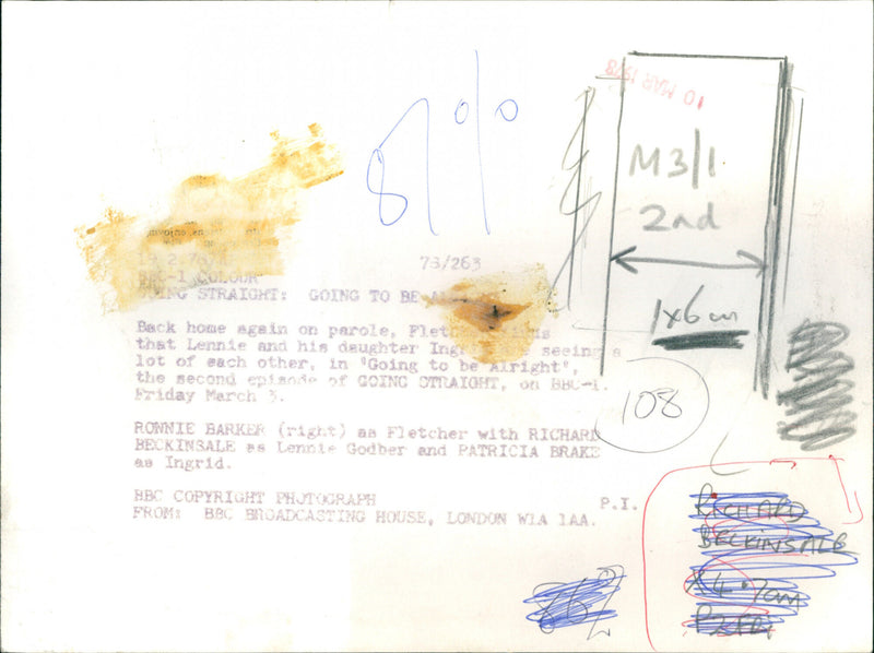 Richard Beckinsale - Vintage Photograph