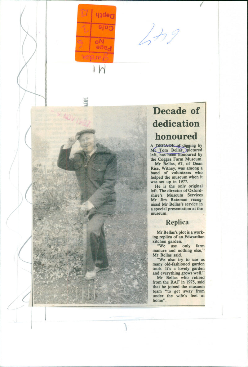 Tom Bellas - Vintage Photograph