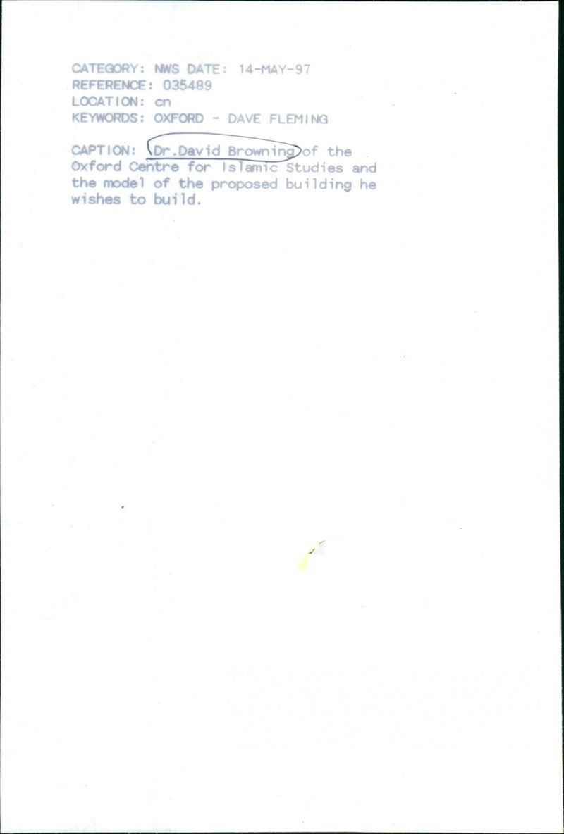 Dr. David Browning - Vintage Photograph