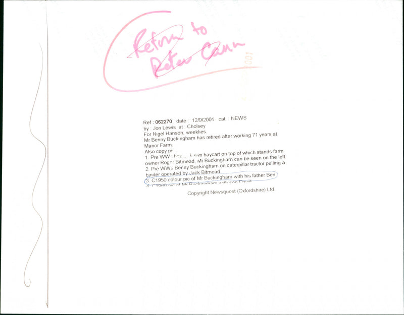 Benny Buckingham - Vintage Photograph