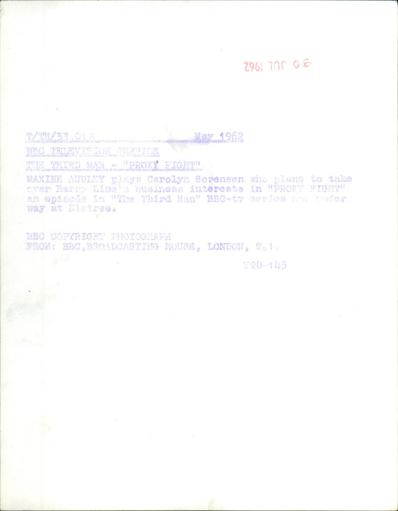 Maxine Audley - Vintage Photograph