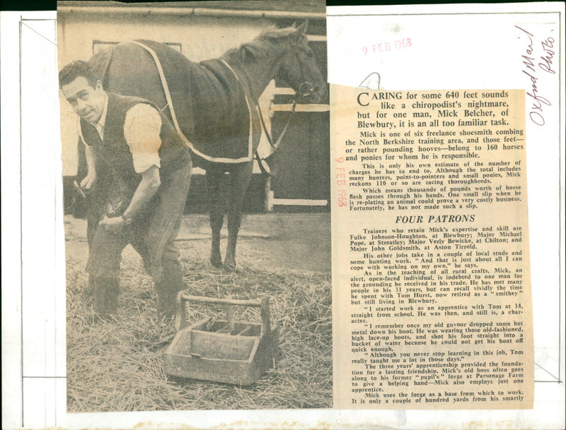 Mick Belcher - Vintage Photograph