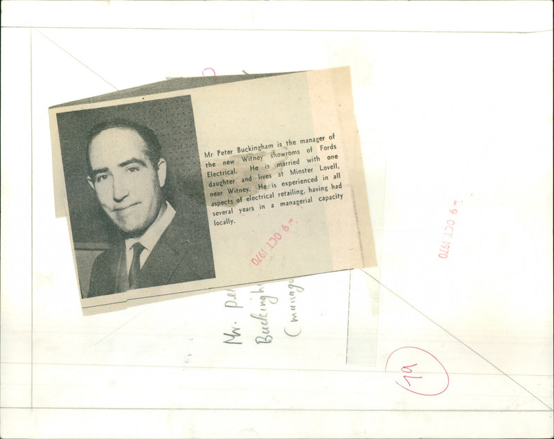 Peter Buckingham - Vintage Photograph