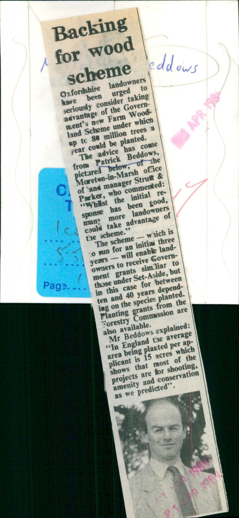 Patrick Beddows - Vintage Photograph