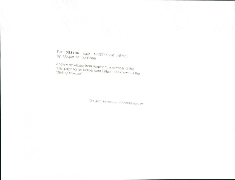 Andrew Alexander - Vintage Photograph