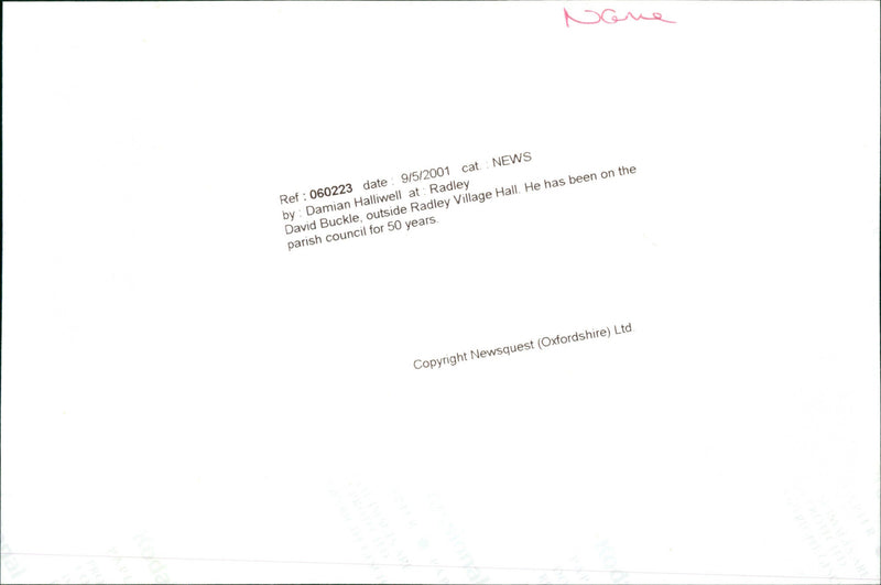 David Buckle - Vintage Photograph