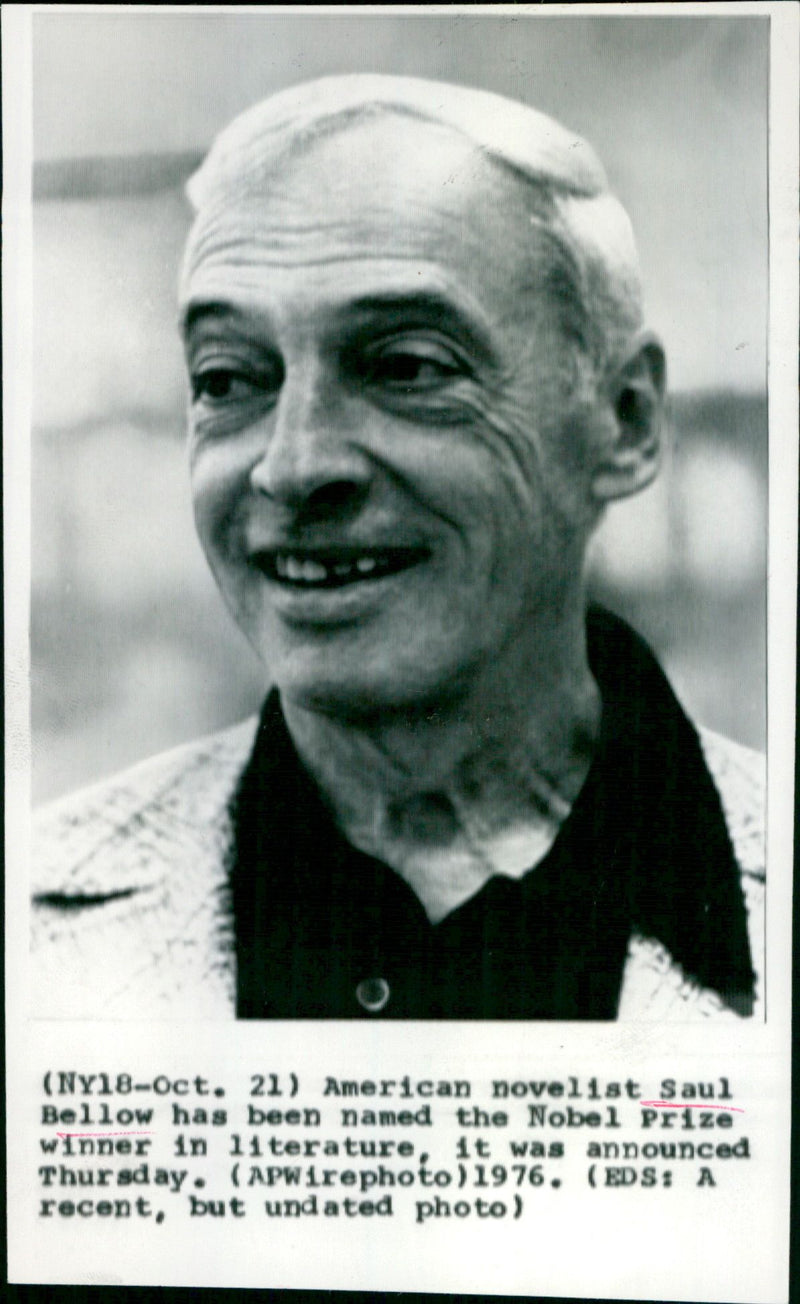 Saul Bellow - Vintage Photograph